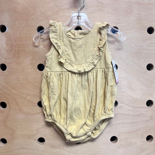 Yellow Cord Bubble Romper