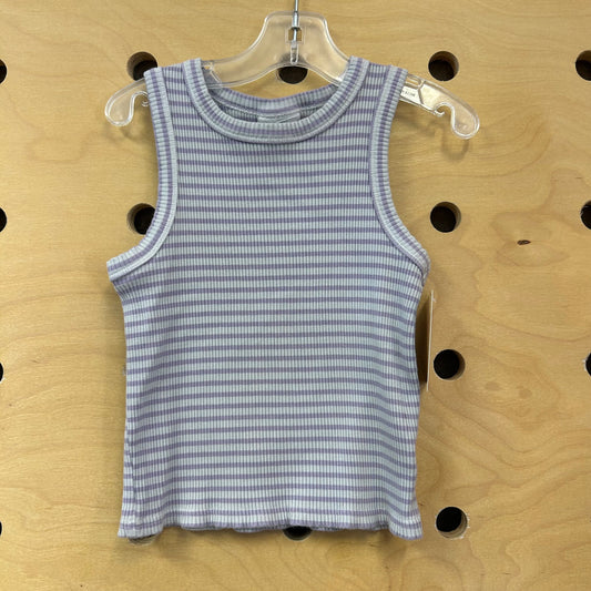 Grey & Lavender Striped Tank
