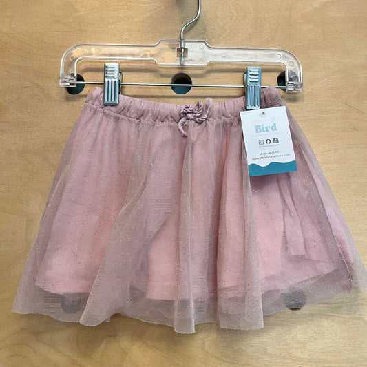 Pink Tulle Glitter Skirt
