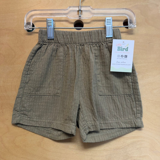 Green Pull On Shorts