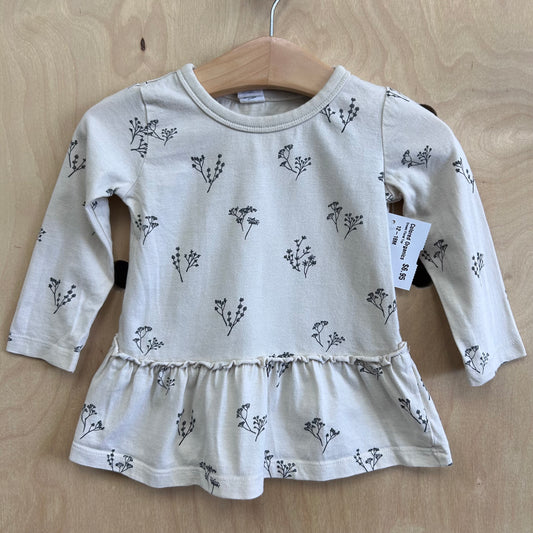 Cream Floral Top