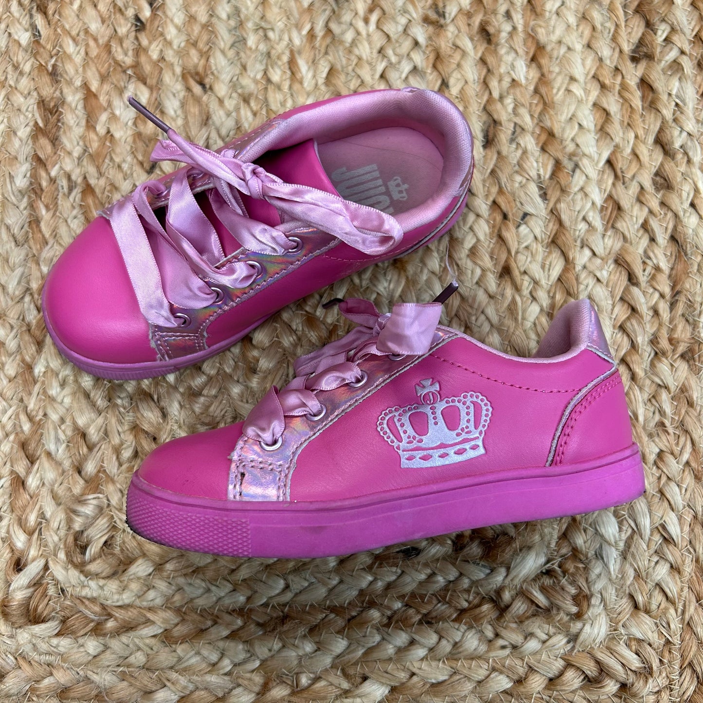 Pink Ribbon Crown Sneakers