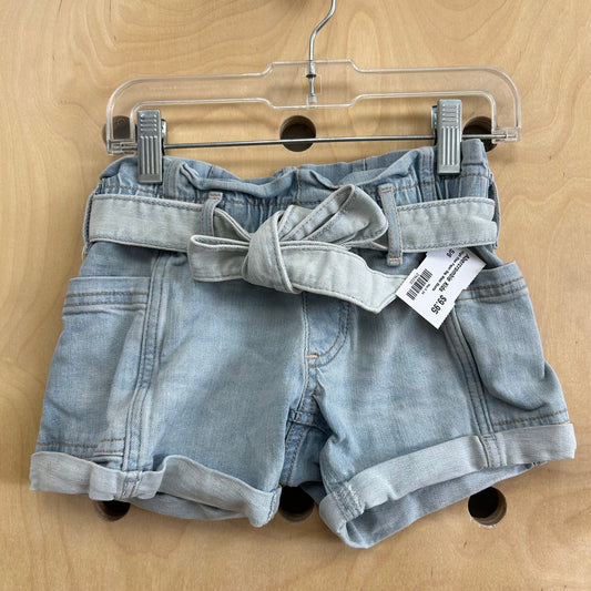 High Rise Paper Bag Waist Shorts