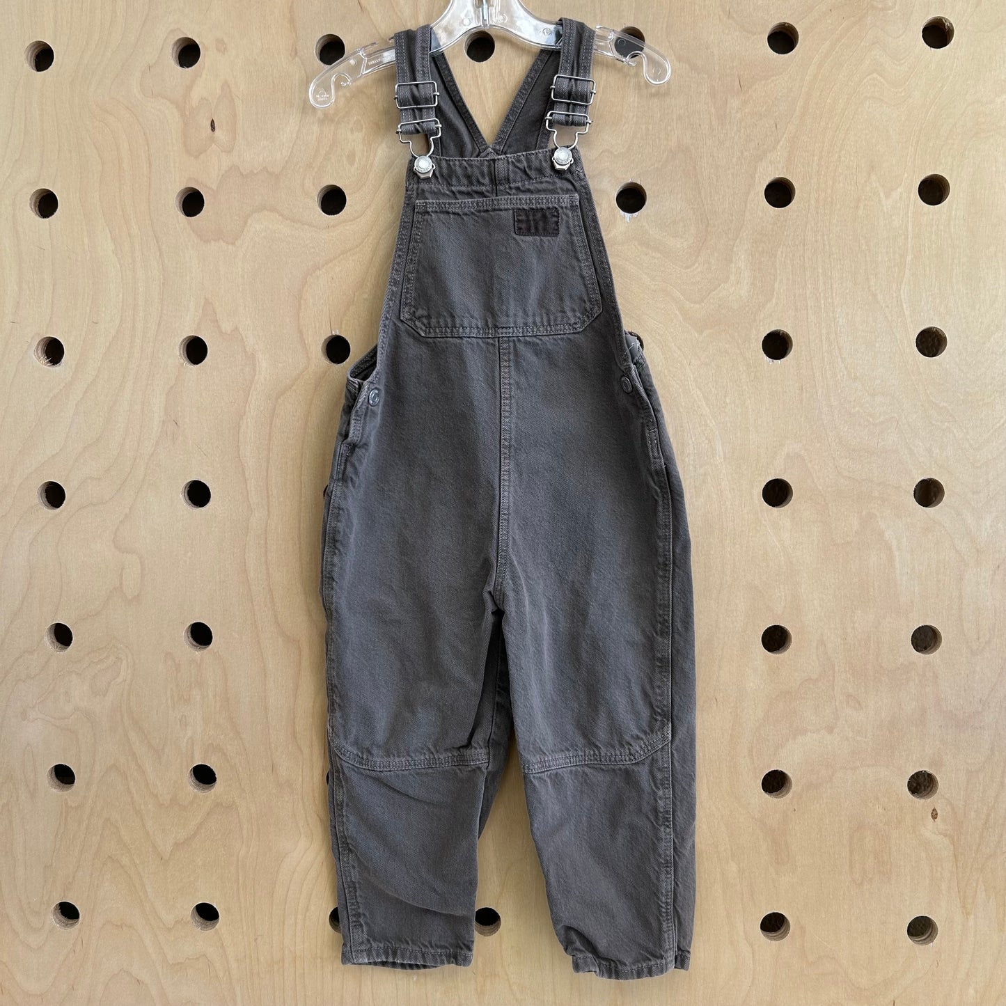 Grey Denim Overalls