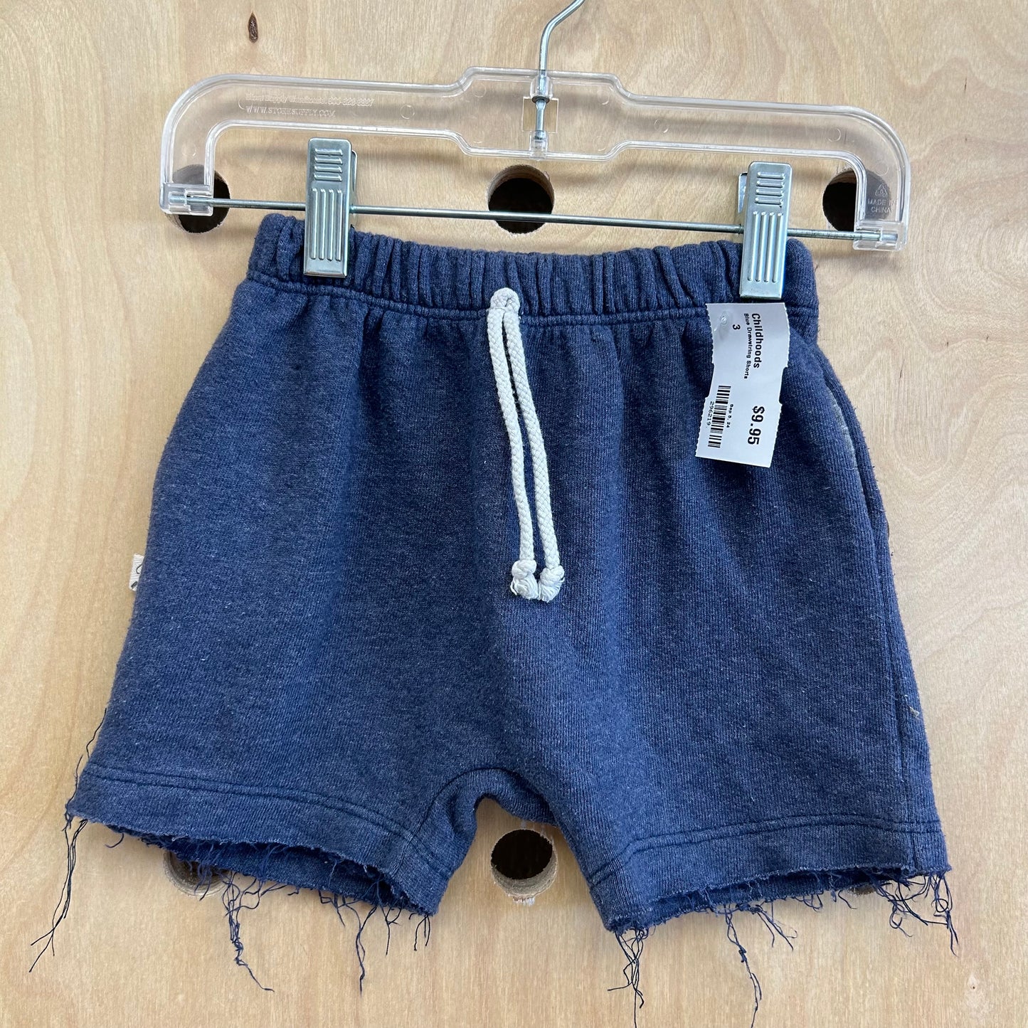Blue Drawstring Shorts