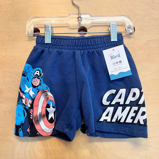 Blue Capt America Shorts