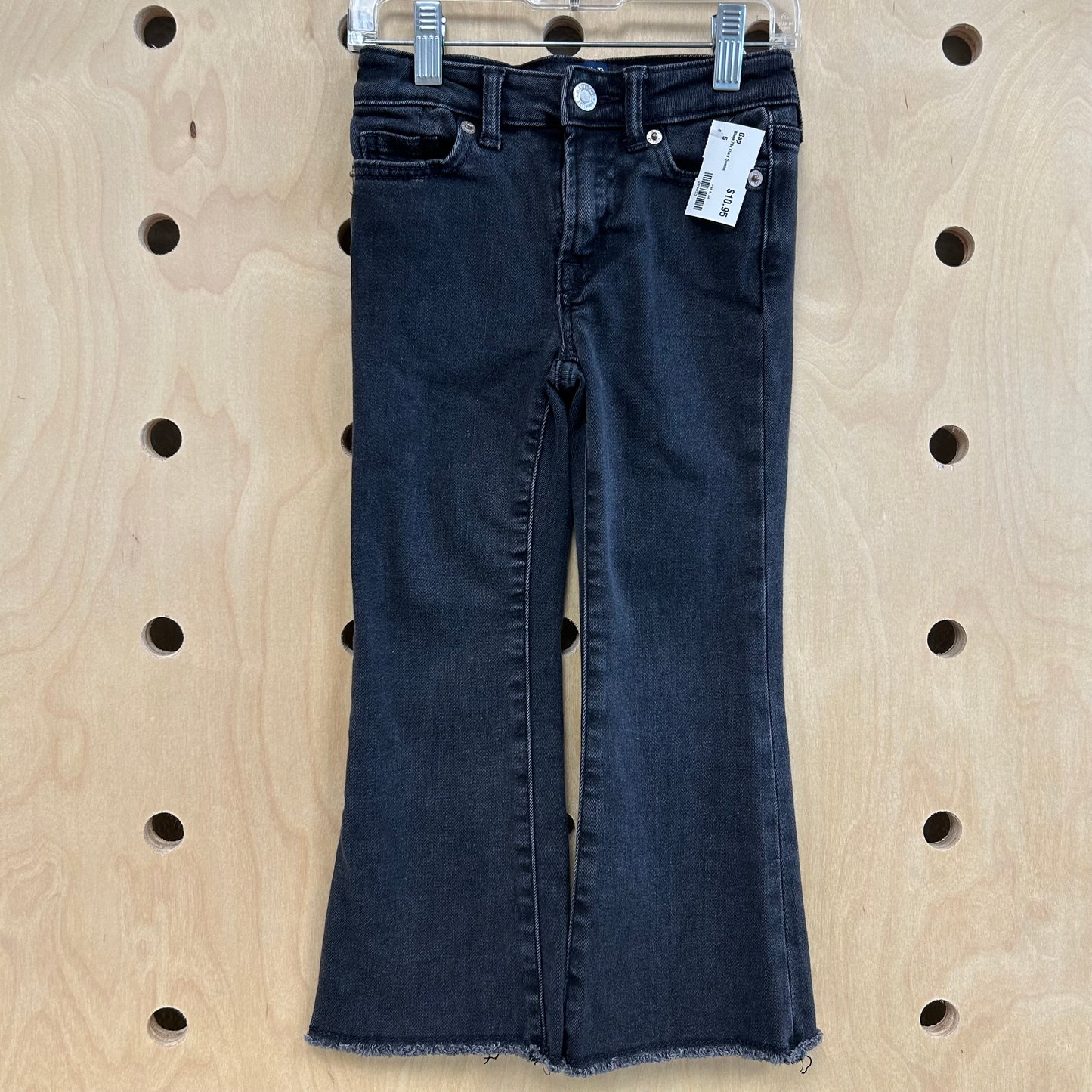 Black 70s Flare Demim