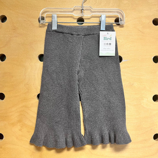 Grey Ribbed Pants
