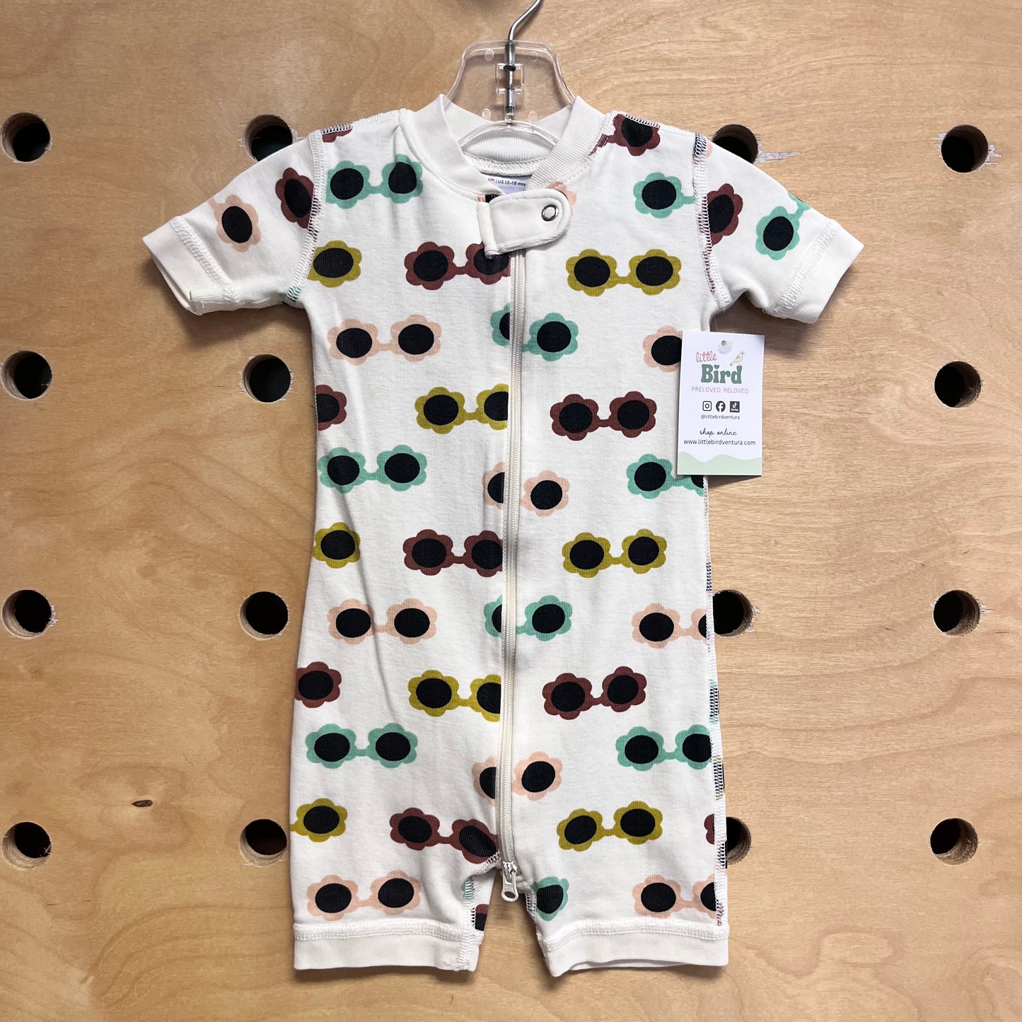 Organic Cream Sunglasses Shortie Zippy