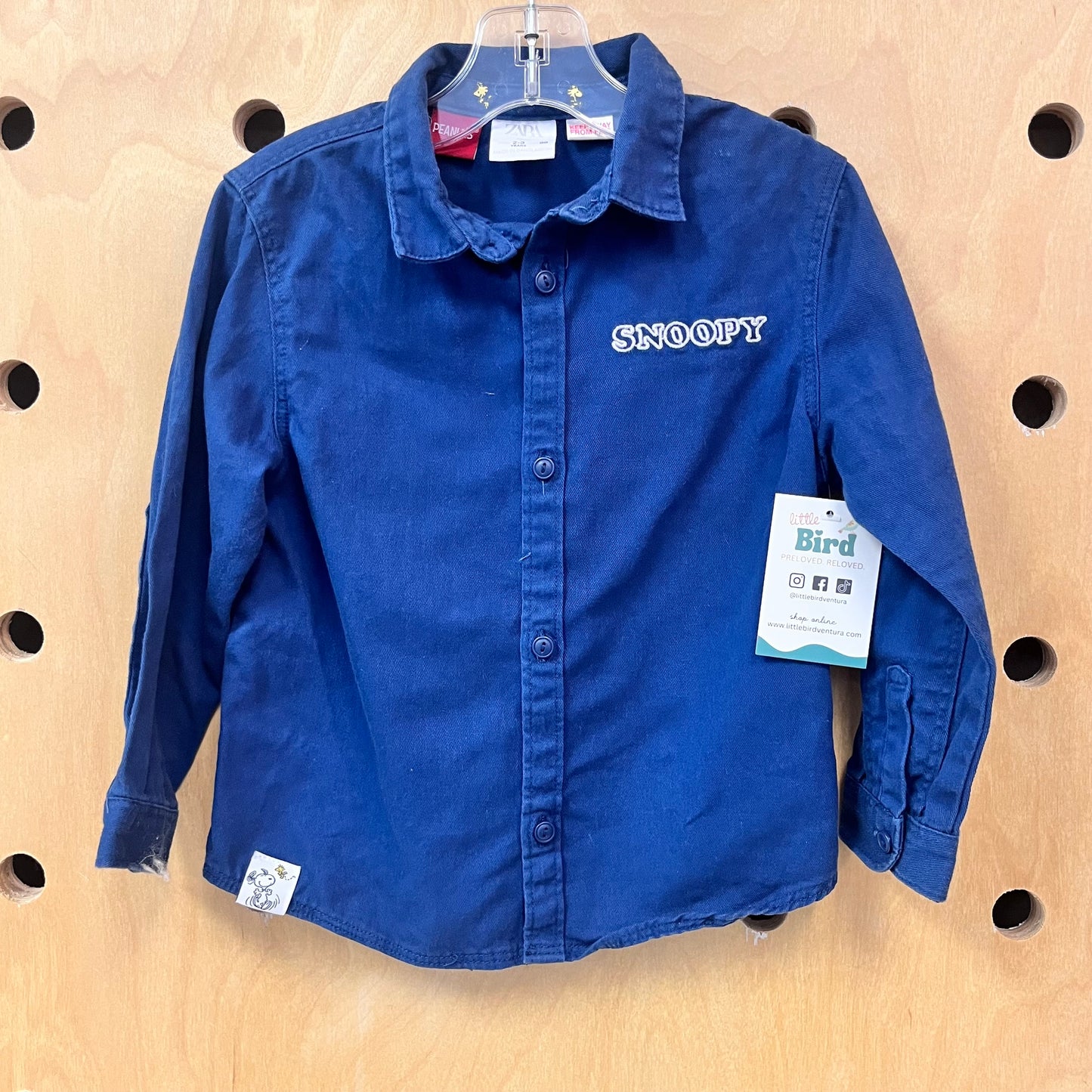 Snoopy + Friends Button Up Work Shirt