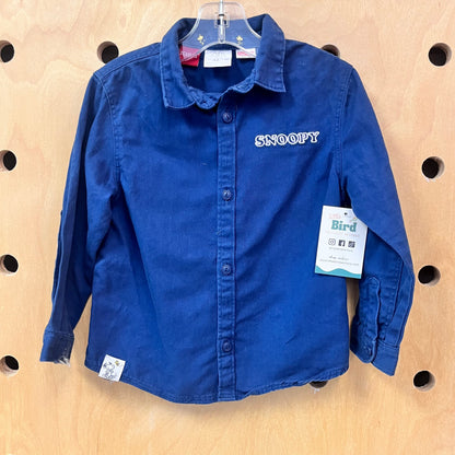 Snoopy + Friends Button Up Work Shirt