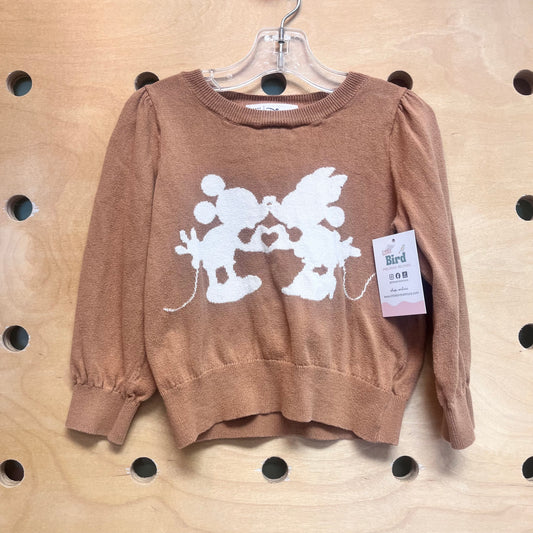 Brown/White Mickey-Minnie LS