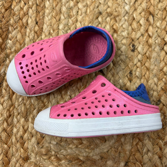 Pink Rubber Slip Ons