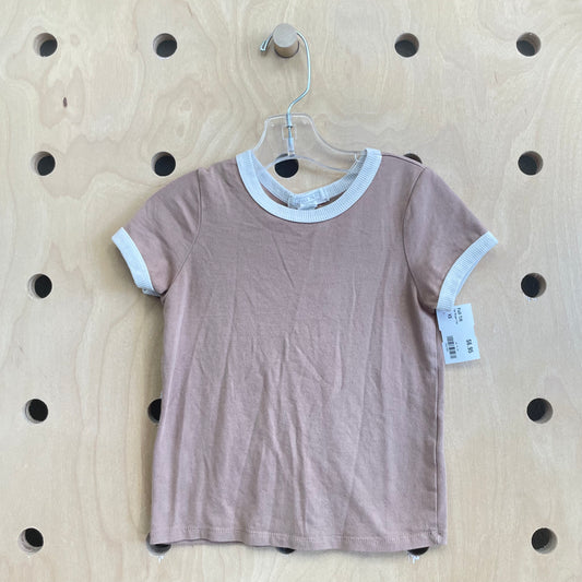 Tan Ringer Tee