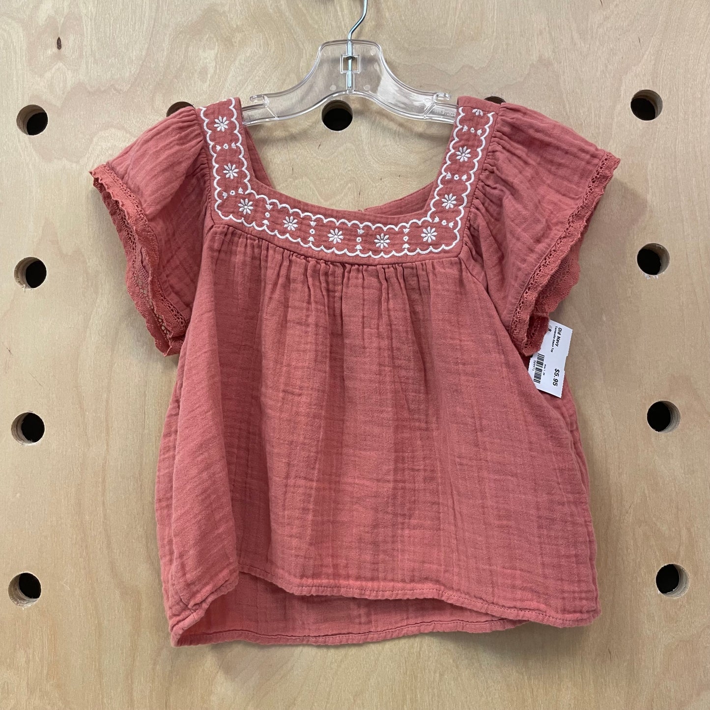 Terracotta Gauze Top