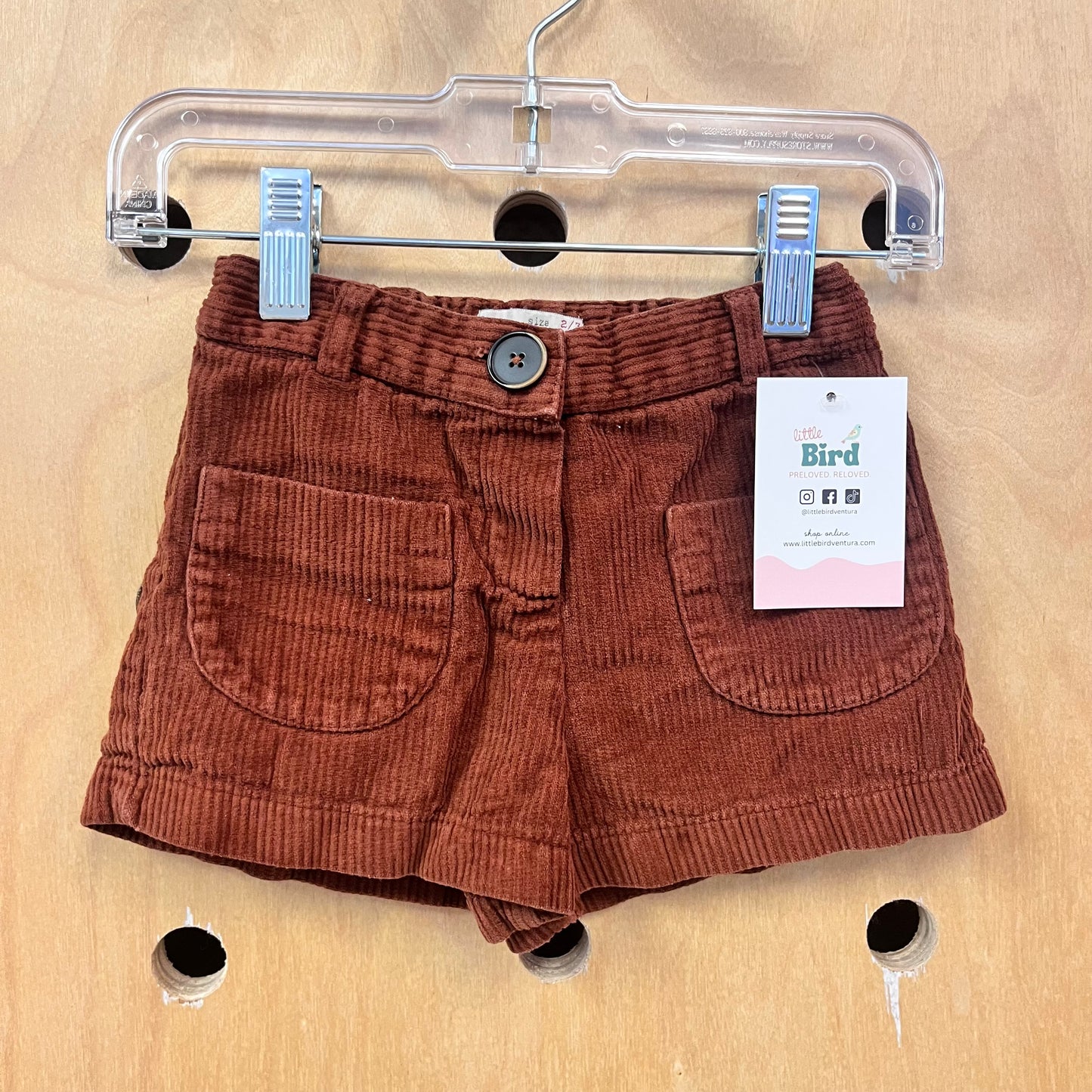 Brown Cord Shorts NEW!