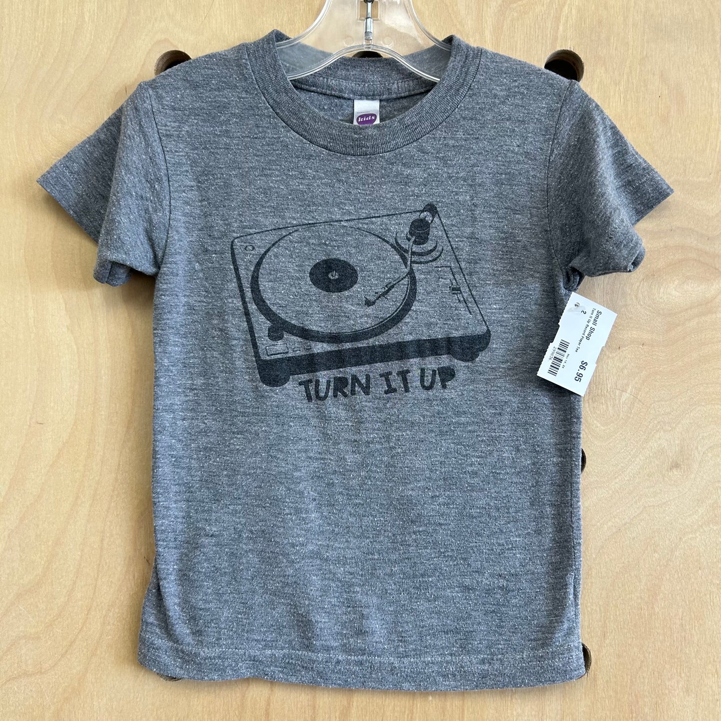 Turn It Up Record Player Tee