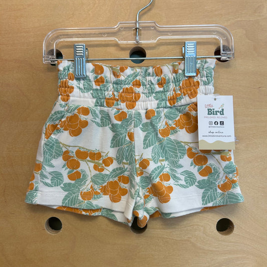 Organic White/Orange Peach Shorts