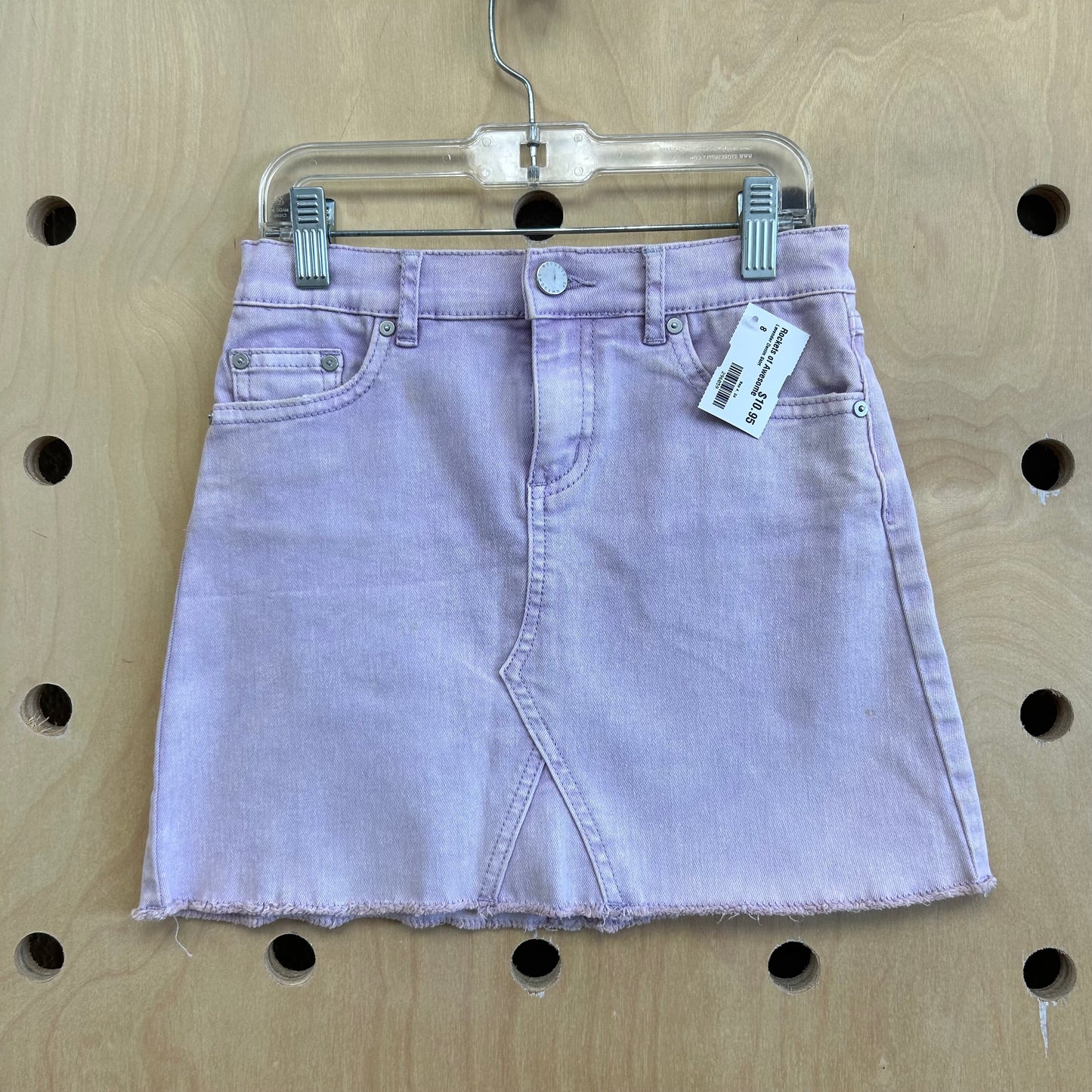 Lavender Denim Skirt
