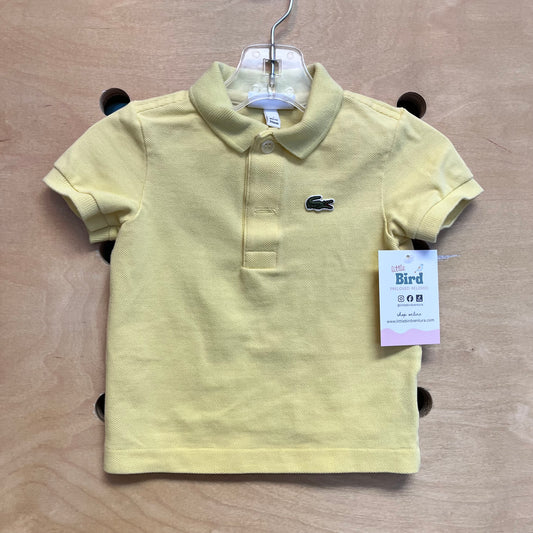 Yellow Crocodile Patch Collar Tee