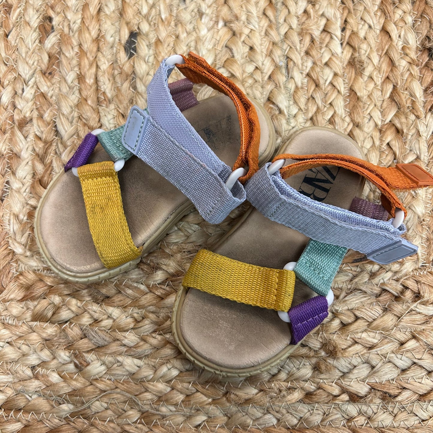 Multi-Colored Strap Sandals