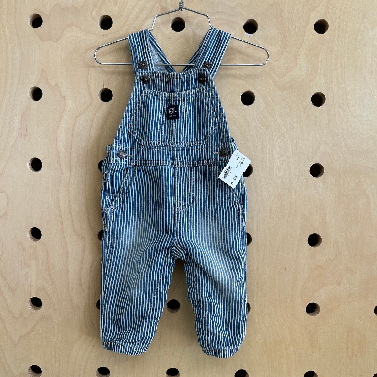 Denim Striped Overalls