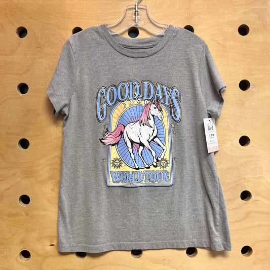 Grey Good Days Unicorn Tee