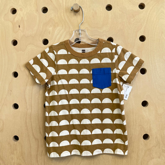 Brown Half Circles Tee