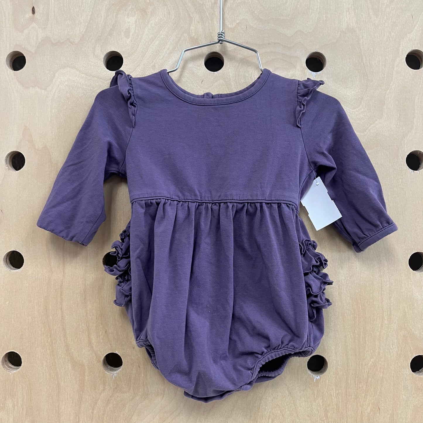 Purple Ruffle Bodysuit