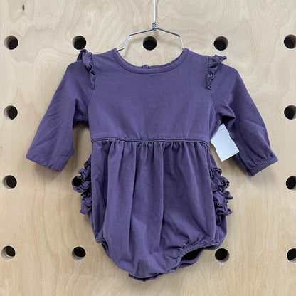 Purple Ruffle Bodysuit
