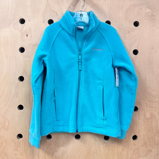 Aquamarine Fleece Zip Up Jacket