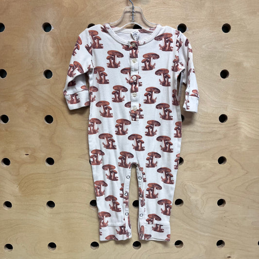 Cream Organic Mushrooms Romper