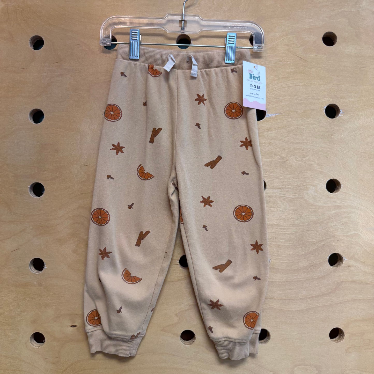 Tan Cinnamon/Citrus Joggers