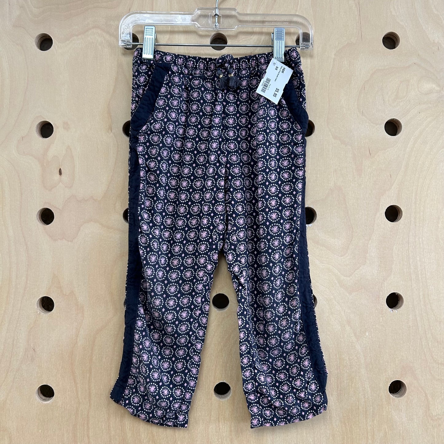 Grey & Pink Bursts Pants