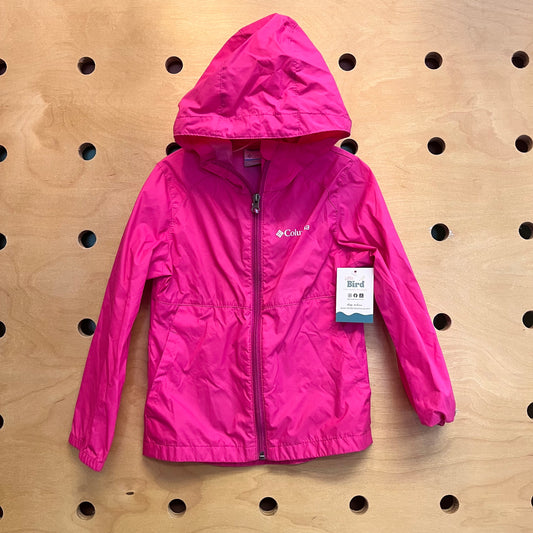 Pink Hooded Windbreaker