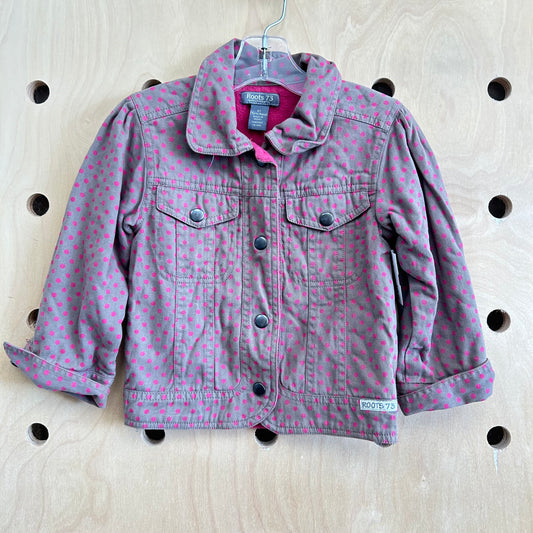 Brown & Pink Polka Dot Jacket