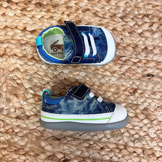 Blue Tye-Dye Crib Walkers