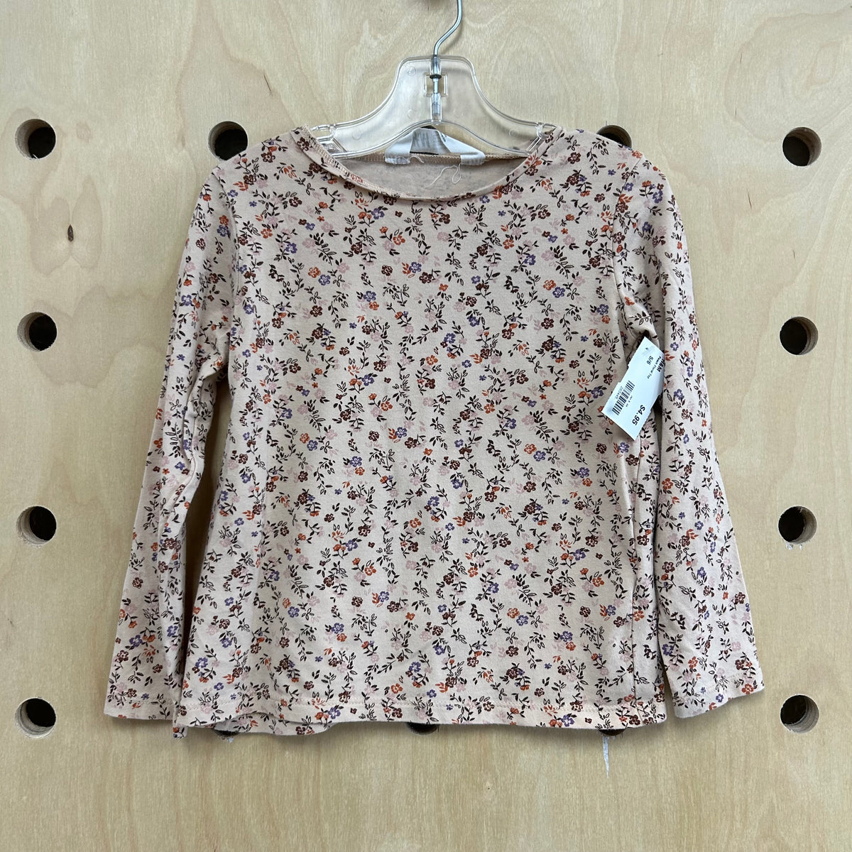 Peach Floral Top