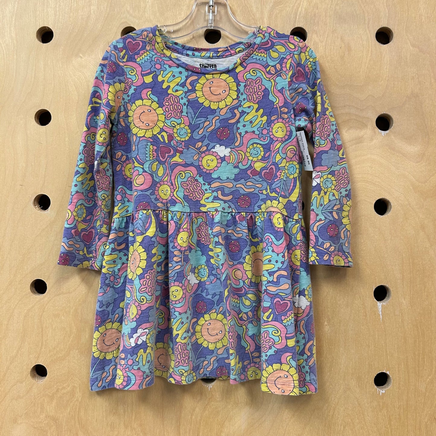 Trippy Happy Flowers Dress