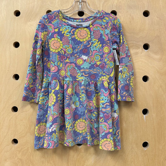 Trippy Happy Flowers Dress