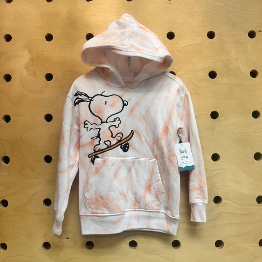 Orange Tie Dye Snoopy Hoodie Pullover
