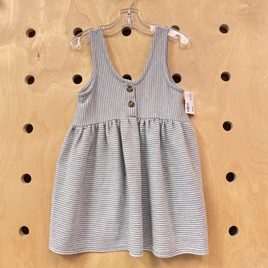 Grey Ribbed Dress
