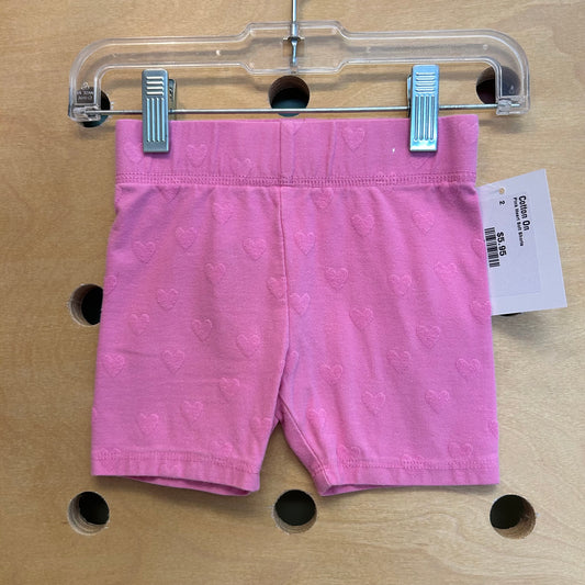Pink Heart Soft Shorts