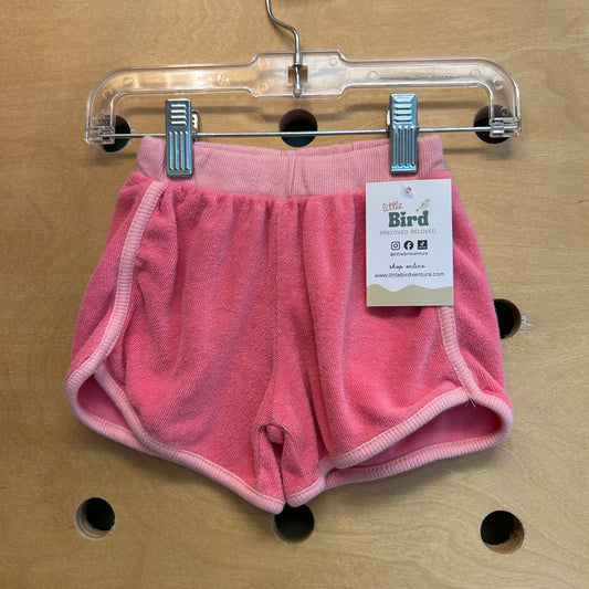 Pink Terry Pull On Shorts