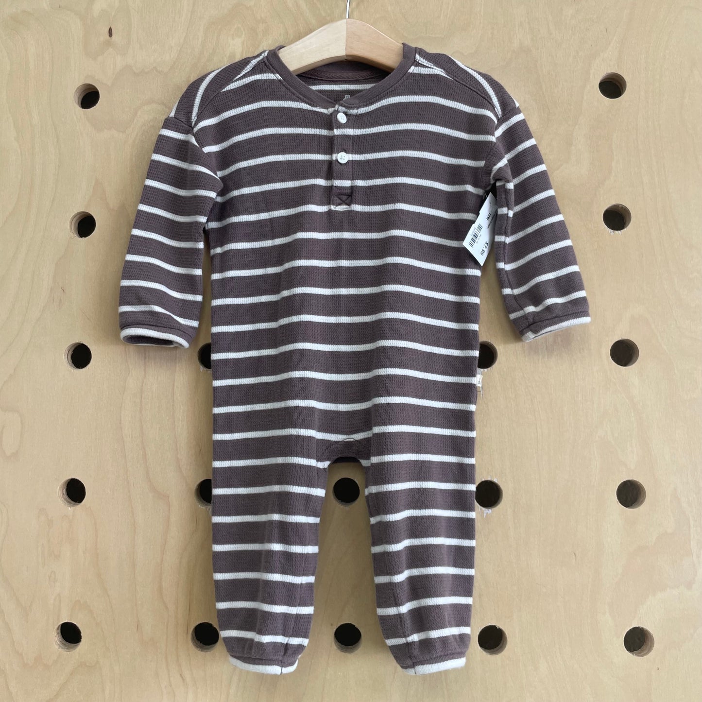 Waffle Striped Romper