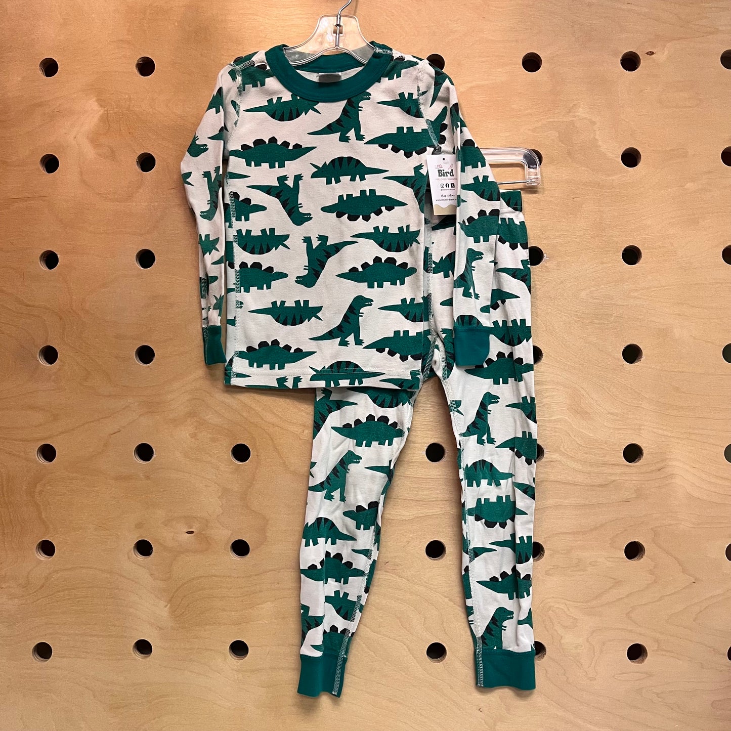 Green Organic Dinosaur Pajamas