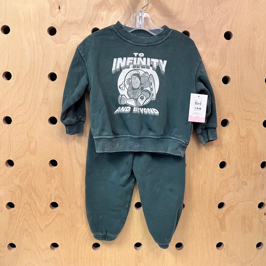 Green Mineral Washed Buzz Outfit