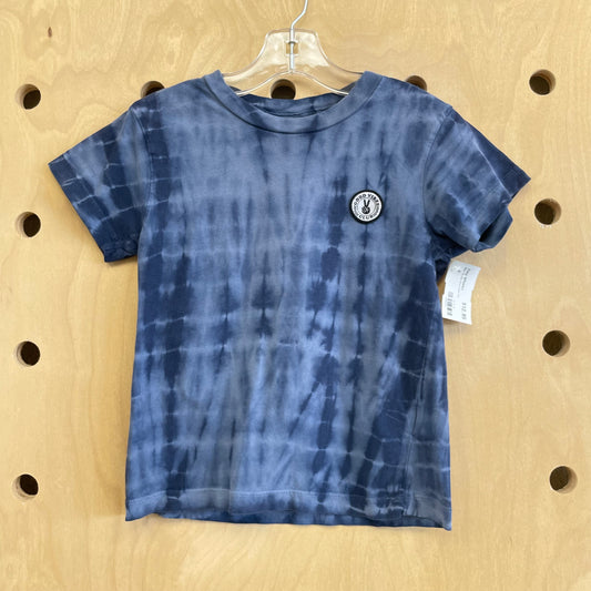 Blue Tie Dye Good Vibes Tee
