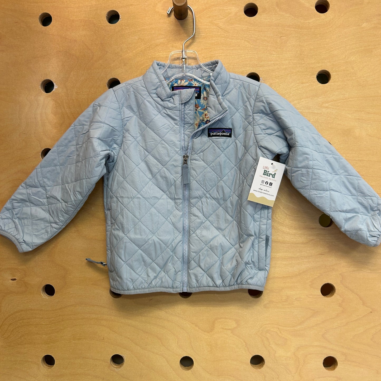 Nano Puff Jacket Blue Floral