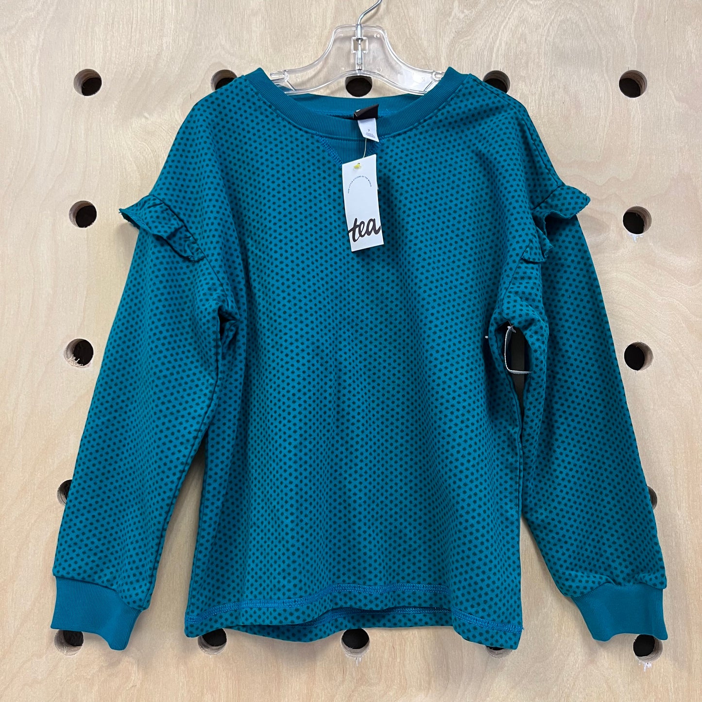 Teal Polka Dot Pullover NEW!!